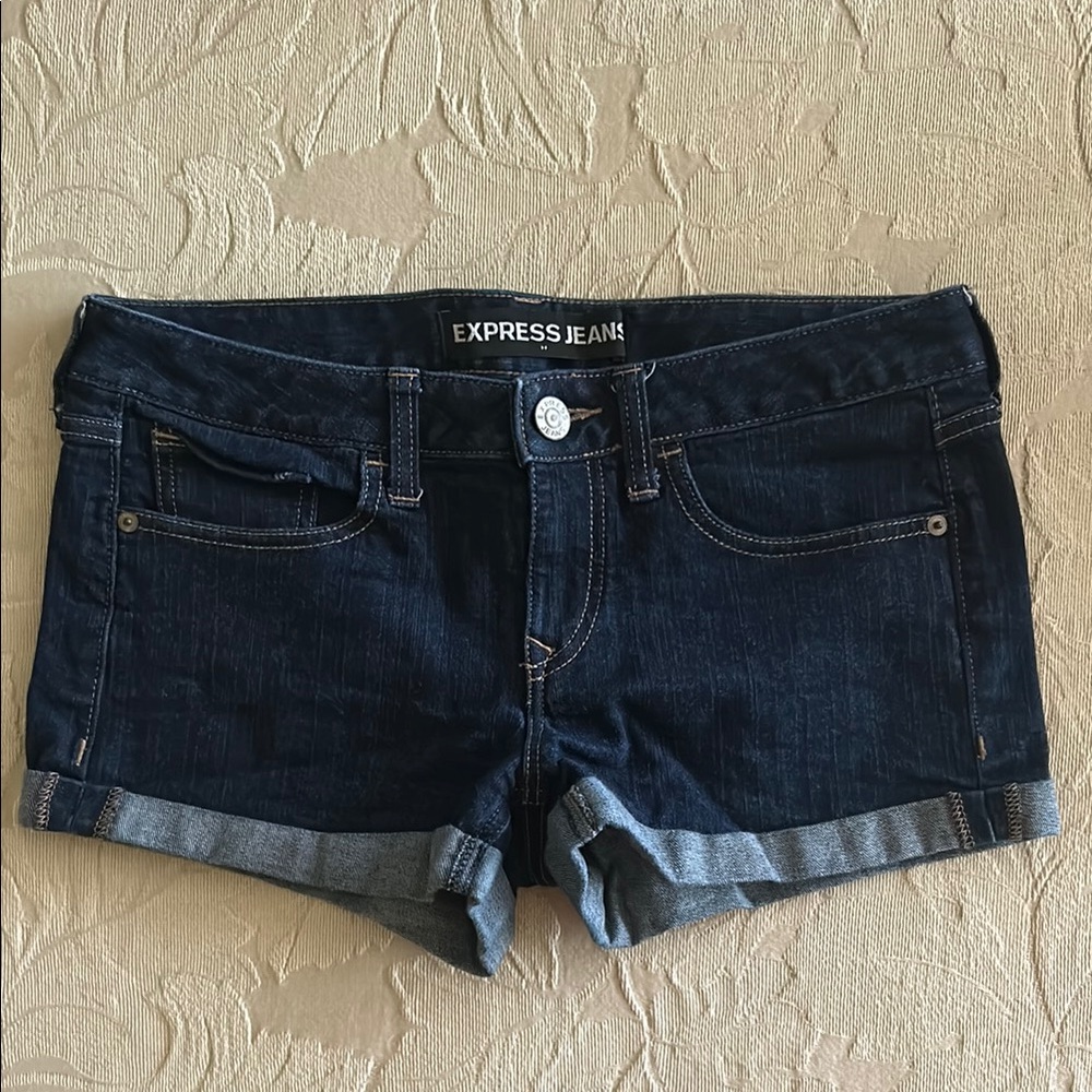 Express Blue Jean Shorts Classic Denim Style